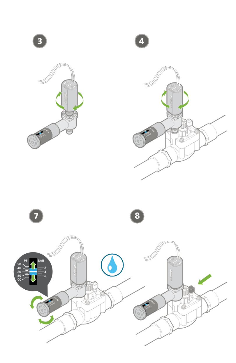 Korak-po-korak montaža Hunter regulatora pritiska – deo 2